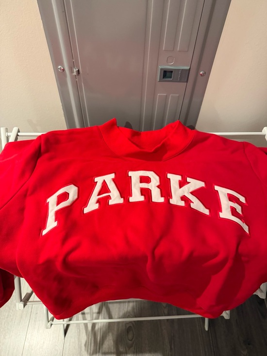 Parke Tops - Red PARKE Valentine's Drop Mockneck